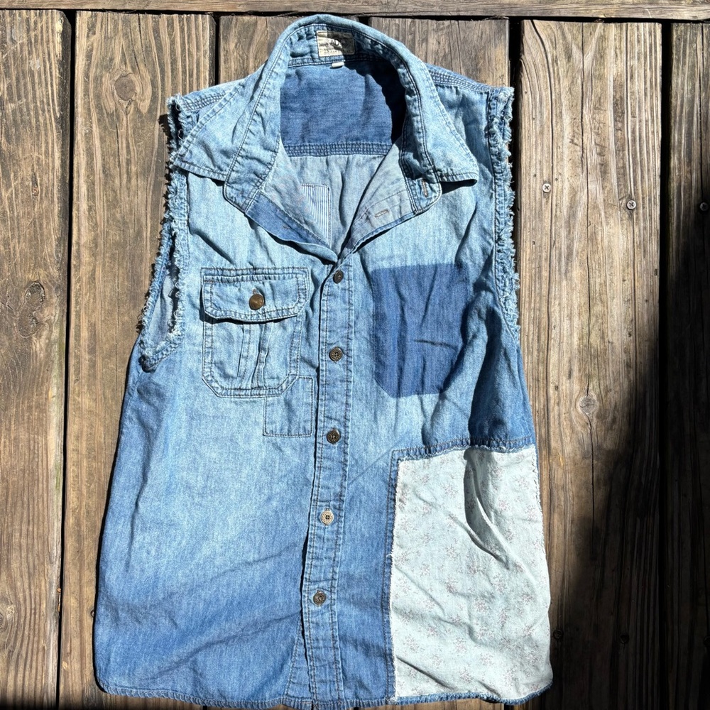 Artisan de Luxe Patchwork Denim Shirt